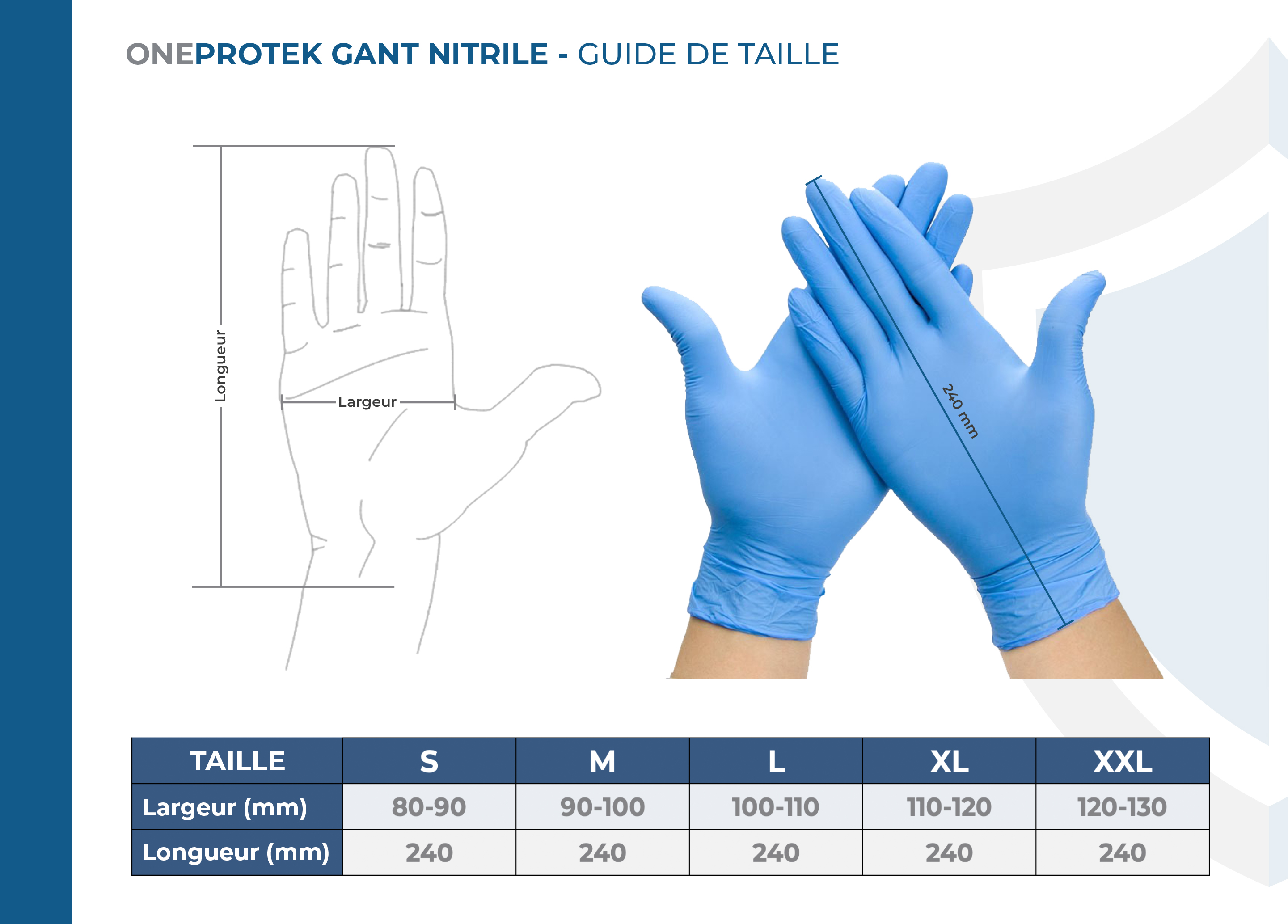 Boite 300 gants NITRILO jetable BLEU utilisation médicale/tatouages ​​