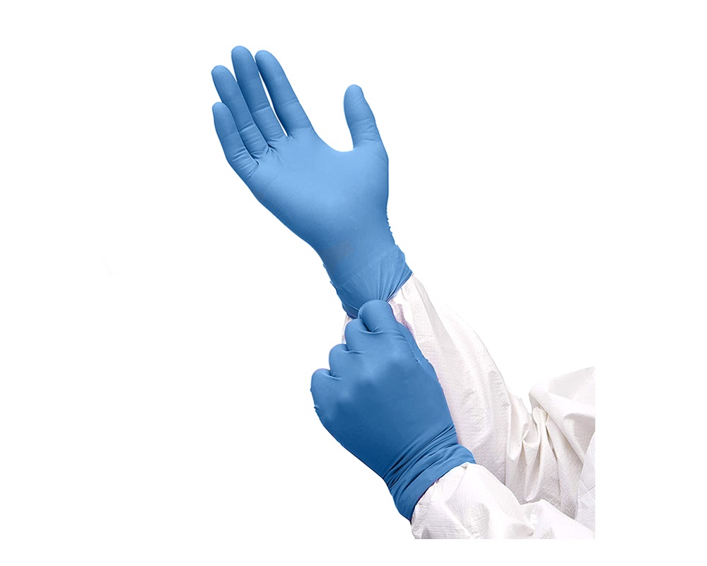 100 fixe-gants bleu alimentaire 300 microns brevetés fabriqués en France