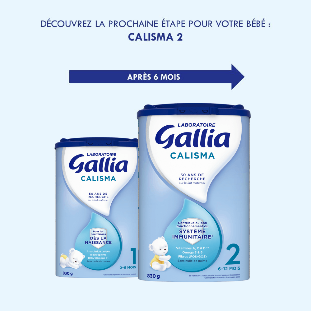 Gallia Calisma 1er âge - 830g - Lait infantile - De 0 à 6 mois