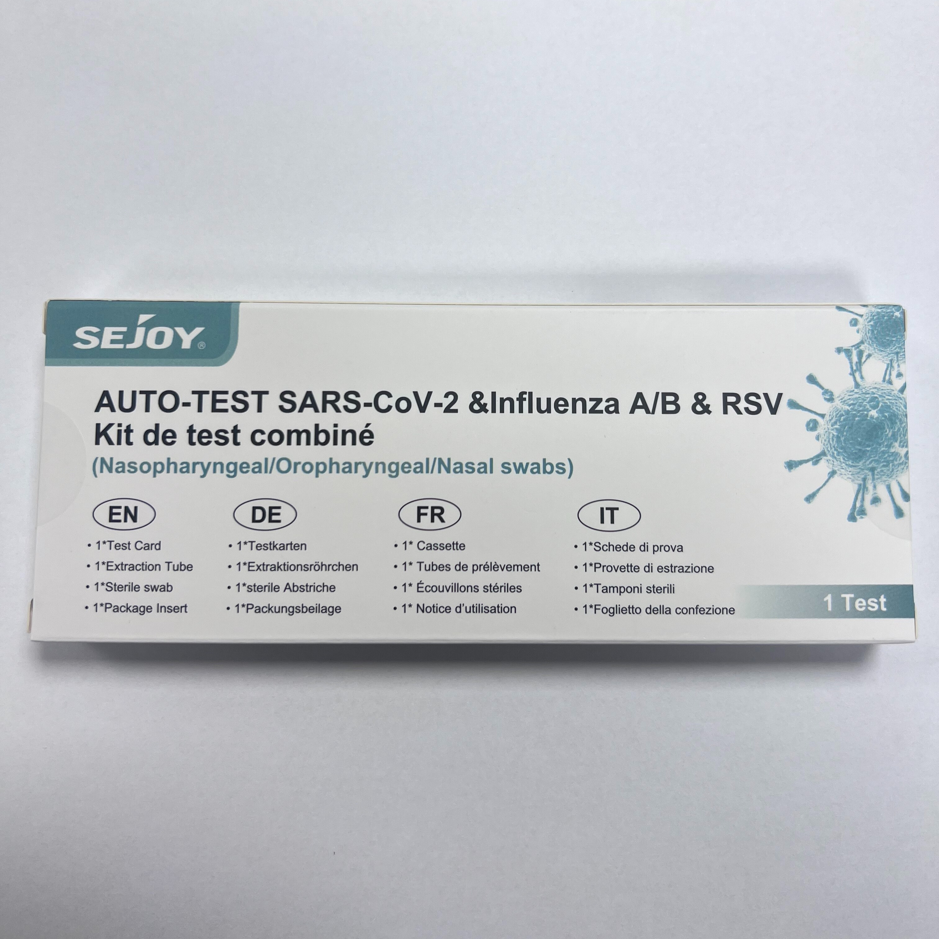 Test Sejoy Sars-CoV-2 & Grippe A/B & VRS triplex