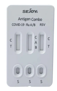 Test Sejoy Sars-CoV-2 & Grippe A/B & VRS triplex /Boite de 1 test DLU: 12/2027